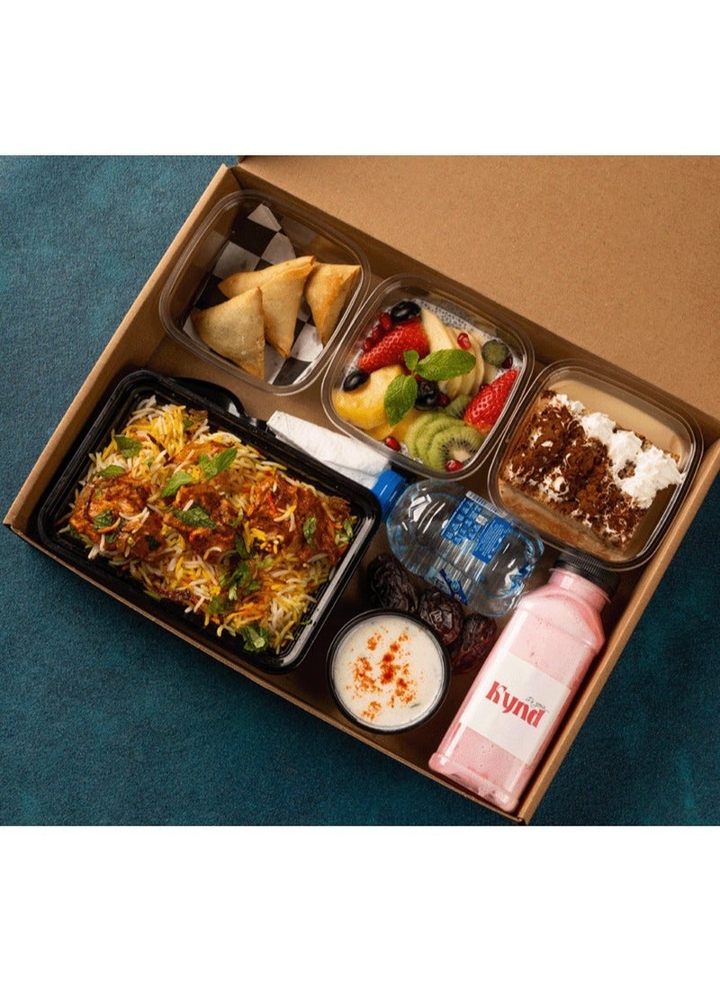 Duravel Pack Of 50 Ramadan Kareem Iftar Meal Box Printed Corrugated Boxes Food Container Takeout Box | Iftar Snack Box made with Corrugated for Meals and Desserts - Image 5